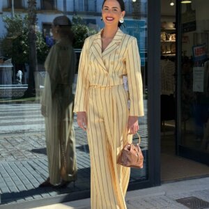 CONJUNTO AMARILLO RAYAS